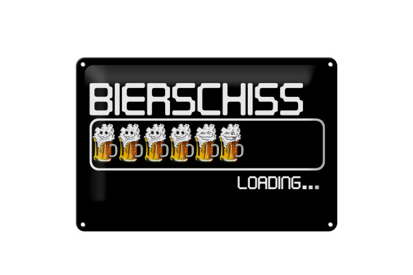Blechschild Alkohol 30x20cm Bierschiss Loading 6 Biergläser