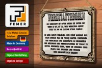Blechschild Spruch 30x20cm Werkstattregeln Werkstatt offen