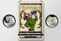 Blechschild Alkohol 20x30cm staatlich geprüfter...