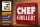 Blechschild Spruch 30x20cm Chef Griller rotes