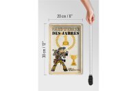 Blechschild Spruch 20x30cm Handwerker des Jahres
