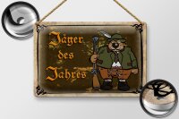 Blechschild Jagd 30x20cm Jäger des Jahres Abenteuer