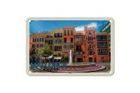 Blechschild Reise 18x12cm Mallorca Spanien Palma Brunnen...