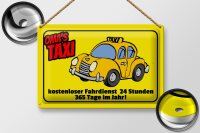 Blechschild Spruch 30x20cm Oma`s Taxi 24 Stunden 365 Tage
