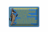 Blechschild Spruch 30x20cm Warum Hund besser ist als Mann
