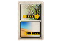 Blechschild Alkohol 20x30cm Bild Beer No Beer Bier