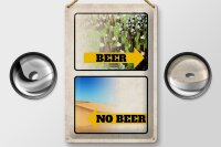Blechschild Alkohol 20x30cm Bild Beer No Beer Bier