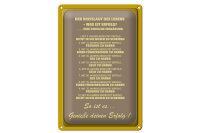 Blechschild Spruch 20x30cm Kreislauf des Lebens was Erfolg