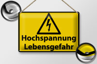 Blechschild Warnschild 30x20cm Hochspannung Lebensgefahr