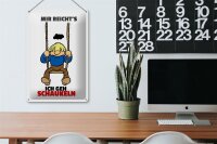 Blechschild Spruch 20x30cm Mir reichts gehe schaukeln