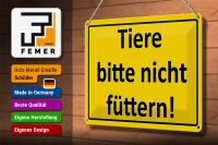 Blechschild Warnschild 30x20cm Tiere bitte nicht füttern
