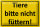 Blechschild Warnschild 30x20cm Tiere bitte nicht füttern