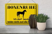 Blechschild Hinweis 30x20cm Boxenruhe nicht auf die Weide Pferd