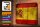 Blechschild Flagge 30x20cm Spanien Fahne