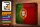 Blechschild Flagge 30x20cm Portugal Fahne
