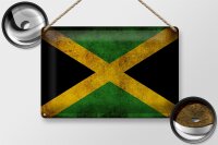 Blechschild Flagge 30x20cm Jamaika Fahne