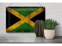 Blechschild Flagge 30x20cm Jamaika Fahne