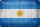 Blechschild Flagge 30x20cm Argentinien Fahne