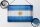 Blechschild Flagge 30x20cm Argentinien Fahne