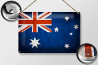 Blechschild Flagge 30x20cm Australien Fahne