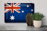 Blechschild Flagge 30x20cm Australien Fahne