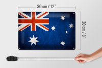 Blechschild Flagge 30x20cm Australien Fahne