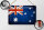 Blechschild Flagge 30x20cm Australien Fahne