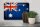 Blechschild Flagge 30x20cm Australien Fahne