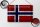 Blechschild Flagge 30x20cm Norwegen Fahne Wanddeko