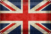 Blechschild Flagge 30x20cm United Kingdom Wanddeko