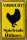 Blechschild Hinweis 20x30cm Vorsicht spielende Hühner