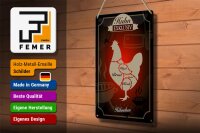 Blechschild Fleisch 20x30cm Huhn exklusive Hähnchen