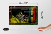 Blechschild Cannabis 30x20cm smoke weed everyday