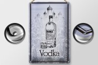 Blechschild Alkohol 20x30cm 1925 Vodka imported