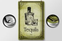 Blechschild Alkohol 20x30cm 1911 Tequila Wanddeko