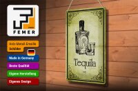 Blechschild Alkohol 20x30cm 1911 Tequila Wanddeko