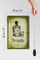 Blechschild Alkohol 20x30cm 1911 Tequila Wanddeko