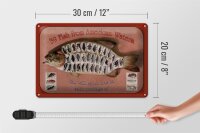 Blechschild Fisch 30x20cm 39 Fish from american Waters