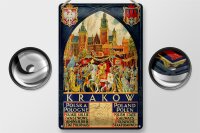 Blechschild Polen 20x30cm Krakow Polska Pologne Wanddeko