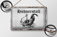 Blechschild Hinweis 30x20cm Hühnerstall Hühner...