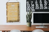 Blechschild Spruch 20x30cm Keep Calm and carry on