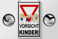 Blechschild Hinweis 20x30cm Vorsicht Kinder