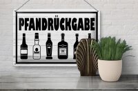 Blechschild Hinweis 30x20cm Pfandrückgabe