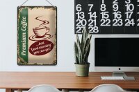 Blechschild Retro 20x30cm Kaffee Premium Coffee