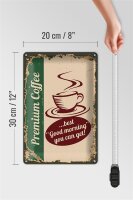 Blechschild Retro 20x30cm Kaffee Premium Coffee