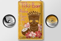 Blechschild Alkohol 20x30cm Tiki Bar Aloha Hawaii
