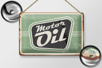 Blechschild Retro 30x20cm Motor oil Motoröl Auto