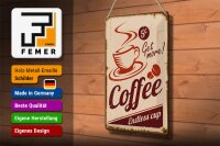 Blechschild Retro 20x30cm Coffee Endless cup Kaffee