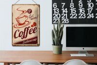 Blechschild Retro 20x30cm Coffee Endless cup Kaffee