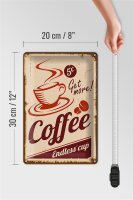 Blechschild Retro 20x30cm Coffee Endless cup Kaffee